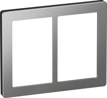 LK FUGA PURE designramme stål 2x1,5 modul stål - 1