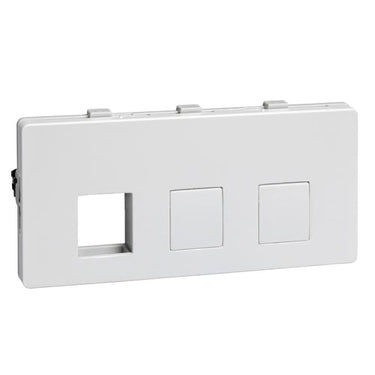 LK FUGA Dataudtag for 3x Keystone RJ45 (small) 2 modul hvid - 1