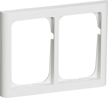 FUGA ramme Softline 63 1,5 modul vandret dobbelt hvid - 1