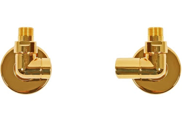 KRISS Corner Manuel ventilsæt 1/2" vinkelløb messing/guld - 1
