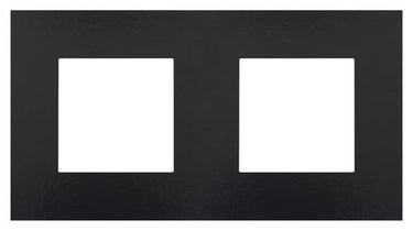 Ramme 2-modul Pure Bakelite piano black - 1