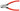 Knipex kabelsaks med dobbeltskær 95 11 165 A SB - 2