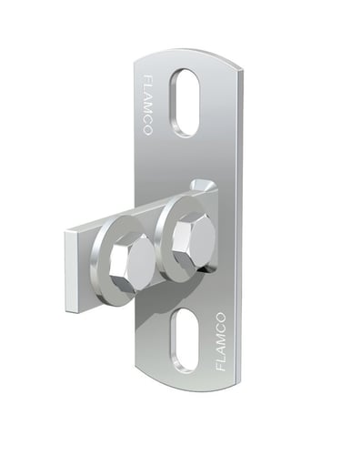 Skinneflange KF-H galvaniseret 80/115X40 mm - 1