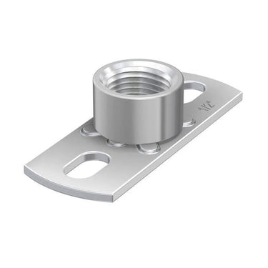 Montageflange GP rustfri 1/2 80X30 mm - 1