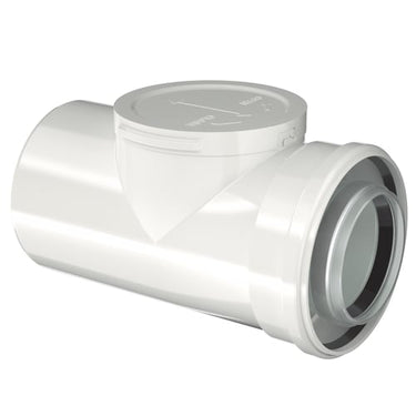 Bosch aftræksrør balanceret DN80/125 med inspektionsmulighed - 1