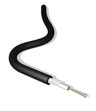 Fiberkabel Unitube 6XOS2 G.657.A1 singelmode Udendørs PE sort - 1