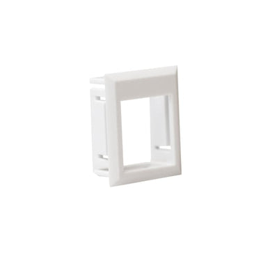 Montage ramme hvid for udtag til Leviton keystone konnekter - 1