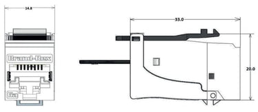 Modular jack KAT6A RJ45 (pakke a 12) tool-free S/STP - 1