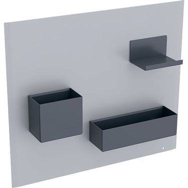 Geberit magnettavle m/opb.kasser sandgrå/lava St pulverlak - 1