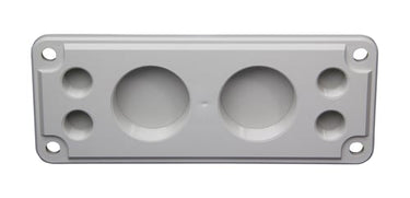 Gevindflange størrelse 2 4XM20+2XM50 polycarbonat komplet - 1