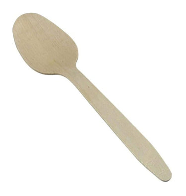 Træbestik ske Nature Line 15,5cm 100stk/pak - 1