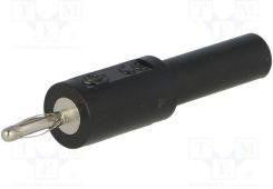 Bananstiksadapter - ADA Ø4/4mm Sort 1057 - 1