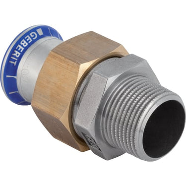 Geberit Mapress rf union med udvendigt gevind: d=42mm R=1 1/2" G=1 3/4" - 1