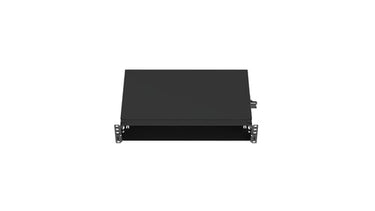 19" fiberboks uden front 2U sort - 1