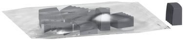 Endedæksel 3P skinne 10 stk - 1
