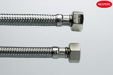 Neoperl tilslutningsslange 1/2X1/2 400 mm rustfri flet - 1