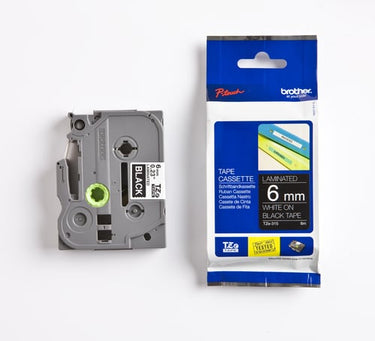Tape Brother ECO 6 mm hvid/sort TZE 315 - 1