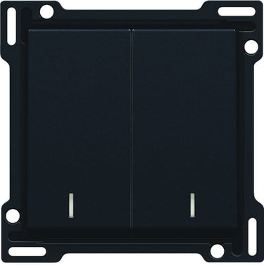 Tangent dobbelt med linse black coated - 1