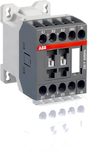 Kontaktor 3-polet 4kW 400V AC styrespænding 230V AC hjælpekontakt 1NO skruetilslutning - 1