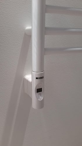 KRISS Nuvo 2 elvarmeelement rund profil 300W hvid - 1