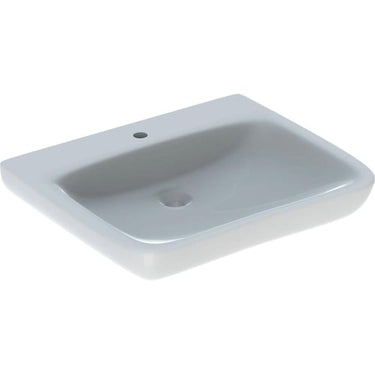Geberit Renova Comfort håndvask 650 x 550 mm hvid porcelæn KeraTect - 1