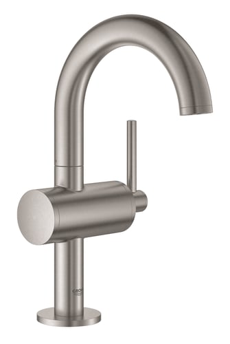 GROHE Atrio New Classic etgrebs håndvaskarmatur 125 mm tud m/løft-op bv SuperSteel - 1