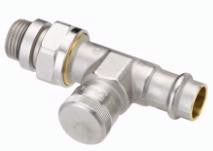 Danfoss RLV10 press returkobling ligeløb - 1