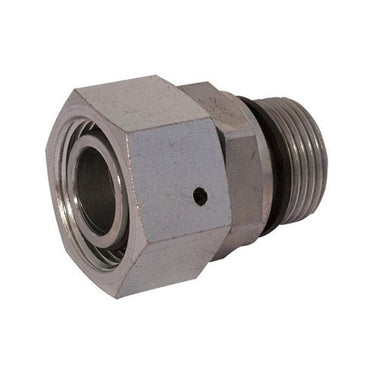 24° justerbar lige 18 L omløber 1/2" BSPP med flad NBR pakning - 1