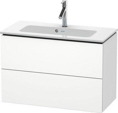 Duravit L-Cube vaskeskab 82 x 39 cm hvid mat 2 skuffer - 1