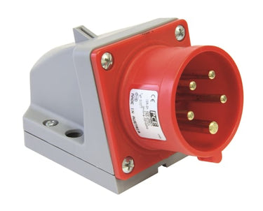 PCE CEE apparatindtag væg 5P 32A 400V - 1