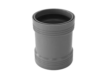 Wafix PP dobbeltmuffe Ø75 mm grå - 1