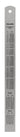 Stållineal 200X19X0,8 mm med aflæsning venstre-mod-højre - 2