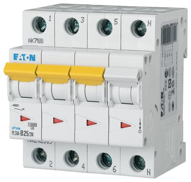 Automatsikring 25A 3P+N C 4M 10KA - 1