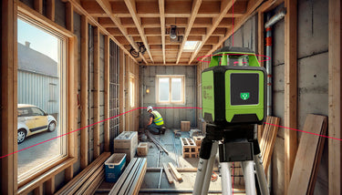 Elma Laser R440 Combo rotationslaser vandret sæt i kuffert En-knaps simpel betjening med stativ sensor og tilbehør i transportkuffert - 1