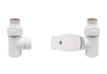 KRISS Cylinder RTL ventilsæt fremløb modsat regulering hvid - 1