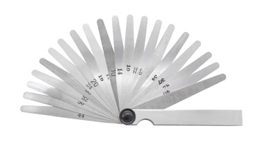 Søgerblade 0,05-1,00 mm (20 blade) 100 mm (INOX) med cylindrisk afrunding og 10 mm bredde - 1