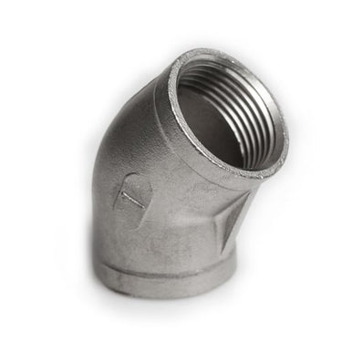 Vinkel 45° 4408/316 20 bar muffe/muffe 1/4" - 1