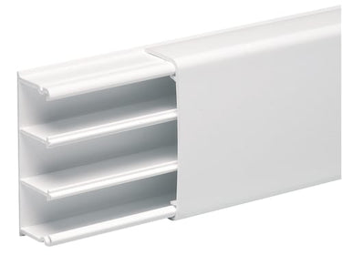 OL50 minikanal 25X60 3 rum hvid PVC - 1