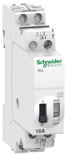 Kiprelæ iTLI 16A 1NO+1NC 230/240VAC Bredde 18mm - 1