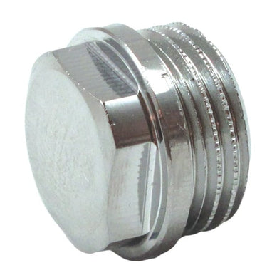 Prop forkromet messing med rand 1/2" - 1