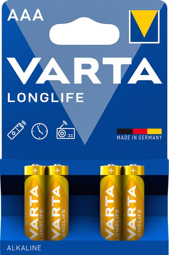 Varta Batteri Longlife AAA 4 stk - 1