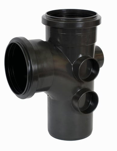 Friaphon grenrør 92,5° Ø110 x Ø110 mm swept entry - 1