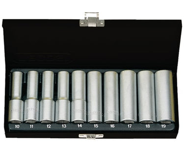 Tecos Topsæt 1/2" Lange toppe 6-kantet T-1210FL 12 dele Flankdrive - 1