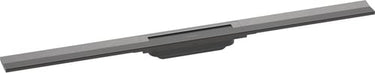 hansgrohe RainDrain Flex kappesæt til flise bruseafløb 900 mm til fri mont./kan afkortes børstet sort krom PVD - 1