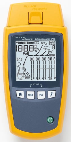 Fluke MS-POE - MicroScanner PoE kabeltester med remote ID 1 - 1