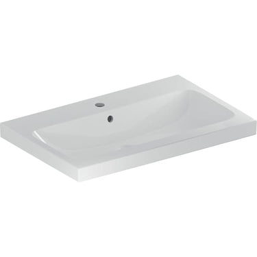 Geberit iCon Light håndvask 750 x 480 mm hvid porcelæn KeraTect - 1