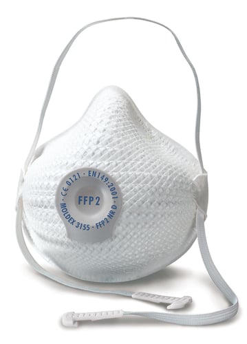 Moldex støvmaske 3155 01 FFP2 NR D-V AIR str. S/M 10 stk - 1