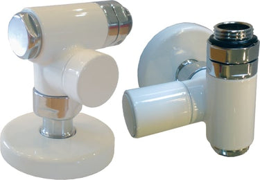KRISS Corner Combi ventilsæt V/L hvid - 1