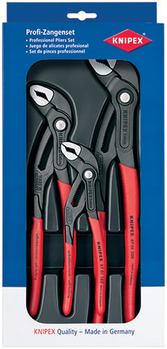 Knipex Cobra vandpunpetangsæt 87 01 180 250 og 300 mm - 1