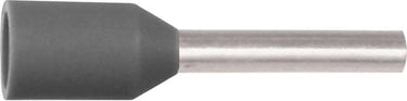 Isoleret terminalrør A0,14-8ET 0,14mm² L8 Grå - 1